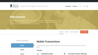 
                            2. Merchants - Axia Payments