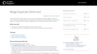 
                            2. Merge Duplicate Clients tool - MINDBODY Support