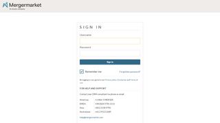 
                            5. Mergermarket Login