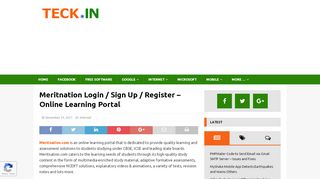 
                            5. Meritnation Login / Sign Up / Register - Online …