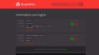 
                            3. meritnation.com passwords - BugMeNot