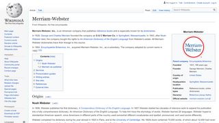 
                            9. Merriam-Webster - Wikipedia