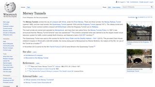 
                            8. Mersey Tunnels - Wikipedia