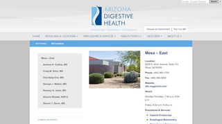 
                            7. Mesa – East » Arizona Digestive Health