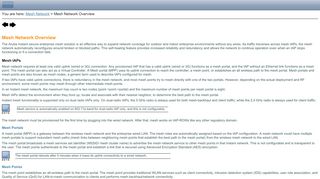 
                            5. Mesh Network Overview - Aruba Networks