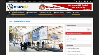 
                            7. Messe DKM Dortmund- Germany B2B and Trade Fairs