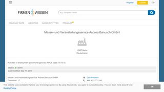 
                            6. Messe- und Veranstaltungsservice Andrea Banusch GmbH ...