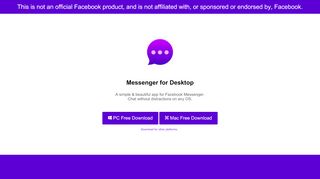 
                            5. Messenger-for-Desktop - Unofficial app for Facebook Messenger