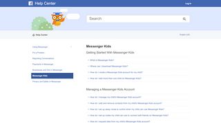 
                            2. Messenger Kids | Facebook Help Center | Facebook