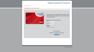 
                            1. MetaBank® Reloadable Visa® Prepaid Card
