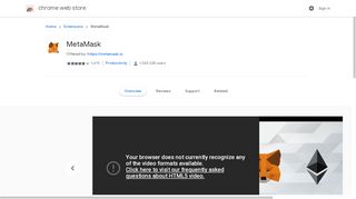 
                            5. MetaMask - Chrome Web Store