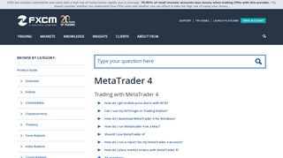 
                            5. MetaTrader 4 - FXCM Support