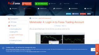 
                            7. Metatrader 4: Login in to Forex Trading Account