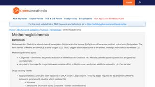 
                            7. Methemoglobinemia - openanesthesia.org