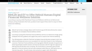 
                            7. MetLife and EY to Offer Hybrid Human/Digital Financial Wellness ...