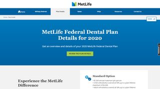 
                            1. MetLife FEDVIP Dental | Plan Details