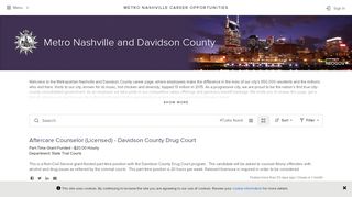 
                            8. Metro Nashville Career Opportunities | Sorted by ... - Government Jobs