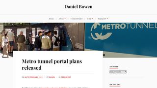 
                            2. Metro tunnel portal plans released – Daniel Bowen