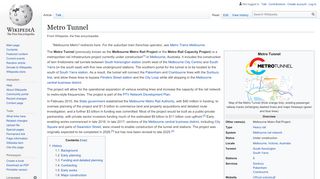 
                            3. Metro Tunnel - Wikipedia