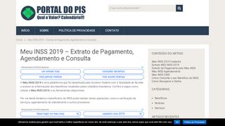 
                            7. MEU INSS 2019 → Cadastro, Agendamento, Login, …