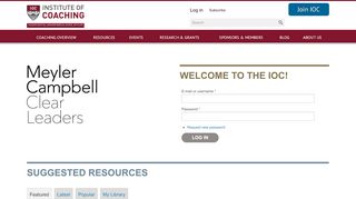 
                            2. Meyler-Campbell Dedicated Login | Institute of Coaching