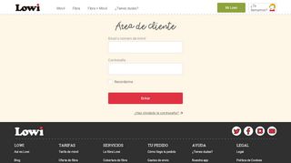 
                            8. Mi Lowi - Acceso a área de cliente de Lowi.es