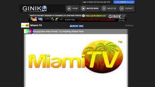 
                            9. Miami TV - Watch Free Online: Live & DVR - Giniko