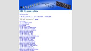 
                            9. MIB files repository - Circitor