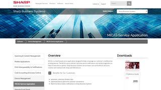 
                            6. MICAS Service Application | Software | Sharp Business Systems