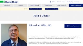 
                            4. Michael M. Miller, MD - Baptist Health