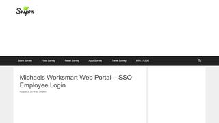 
                            6. Michaels Worksmart Web Portal – SSO Employee Login - Snipon