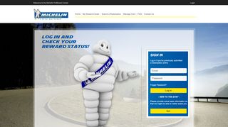 
                            1. Michelin Reward Center - Login