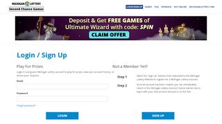 
                            7. Michigan Lottery Second Chance Games Login