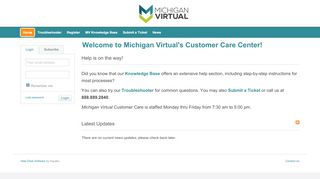 
                            9. Michigan Virtual - Powered by Kayako Help Desk …