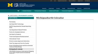 
                            3. MichiganEarth Calendar | U-M LSA Earth and Environmental Sciences