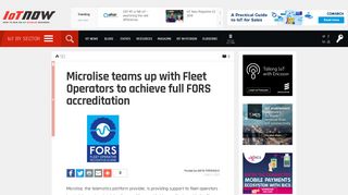 
                            9. Microlise teams up with Fleet Operators to achieve full ... - IoT Now