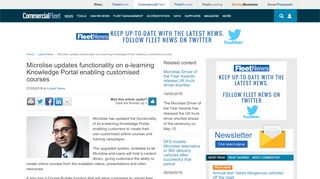 
                            6. Microlise updates functionality on e-learning Knowledge Portal ...