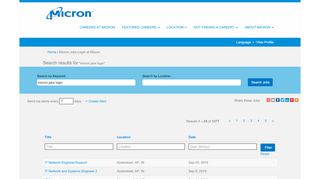 
                            1. Micron Jobs Login - Micron Jobs - Jobs at Micron