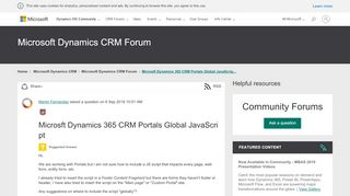 
                            1. Microsft Dynamics 365 CRM Portals Global JavaScript ...