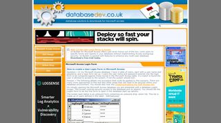 
                            9. Microsoft Access Login Form - databasedev.co.uk