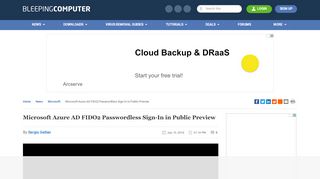 
                            6. Microsoft Azure AD FIDO2 Passwordless Sign-In in Public Preview