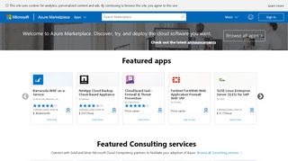 
                            5. Microsoft Azure Marketplace