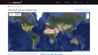 
                            3. Microsoft Azure outage map Downdetector