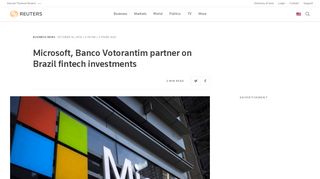 
                            8. Microsoft, Banco Votorantim partner on Brazil fintech ...