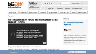 
                            11. Microsoft Dynamics 365 Portals: Adxstudio migration and the newest ...