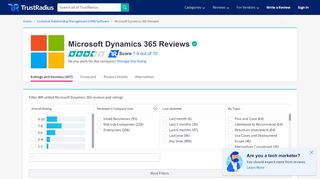 
                            3. Microsoft Dynamics 365 Reviews & Ratings | TrustRadius