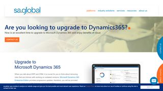 
                            8. Microsoft Dynamics 365 | Upgrade to Dynamics 365 | SAGlobal USA