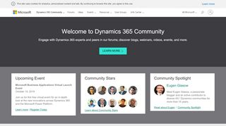 
                            3. Microsoft Dynamics Community