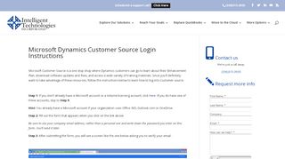 
                            3. Microsoft Dynamics Customer Source Login Instructions ...