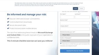 
                            9. Microsoft Exchange Security Checklist – Messageware